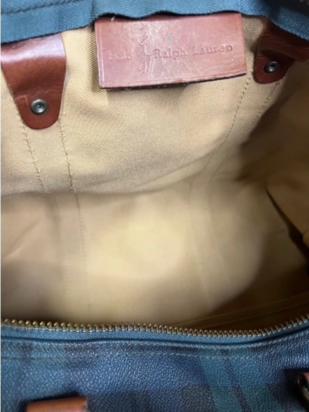POLO RALPH LAUREN - Green tartan Duffle bag - Picture 3 of 15